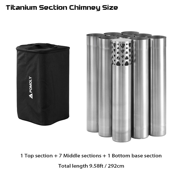Lumberjack Max | Titanium Wood Stove | Portable Tent Stove | POMOLY New Arrival