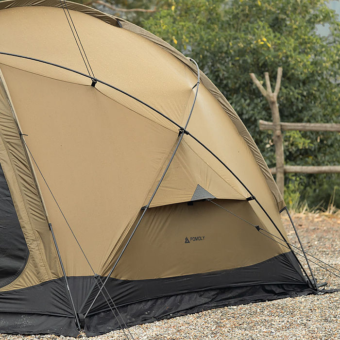 POMOLY Dome X4 | Freestanding Tent Dome Hot Tent Large Round Tent 2-4 Person Family Tent