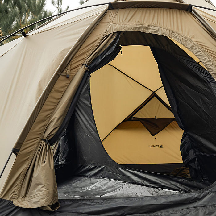 POMOLY Dome X4 | Freestanding Tent Dome Hot Tent Large Round Tent 2-4 Person Family Tent