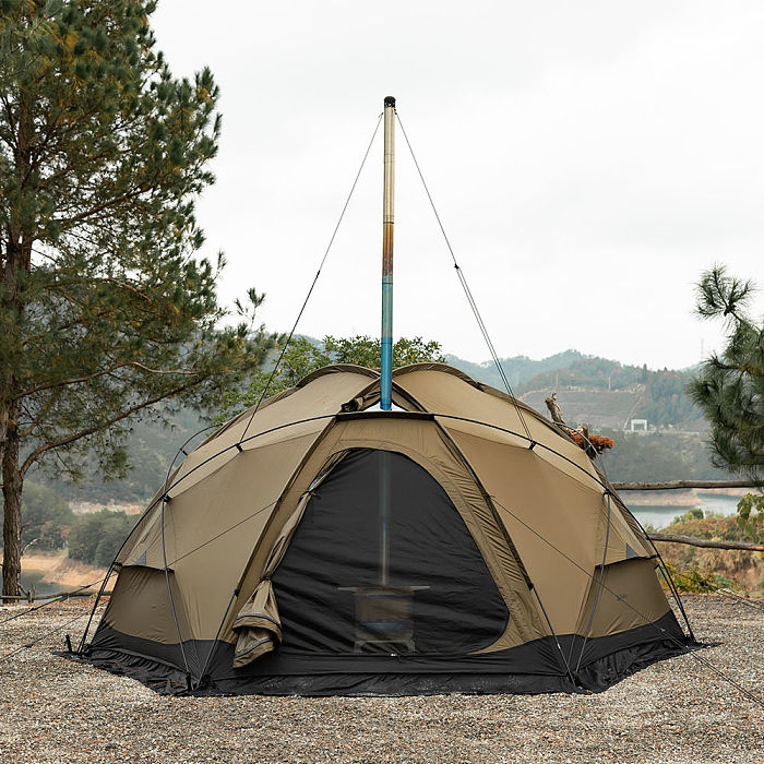 POMOLY Dome X4 | Freestanding Tent Dome Hot Tent Large Round Tent 2-4 Person Family Tent