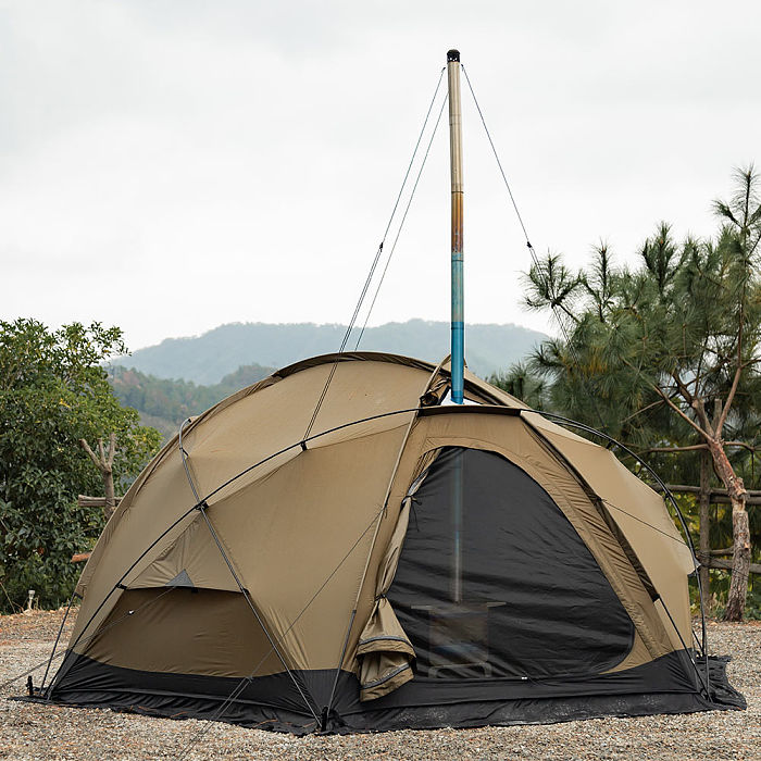 POMOLY Dome X4 | Freestanding Tent Dome Hot Tent Large Round Tent 2-4 Person Family Tent