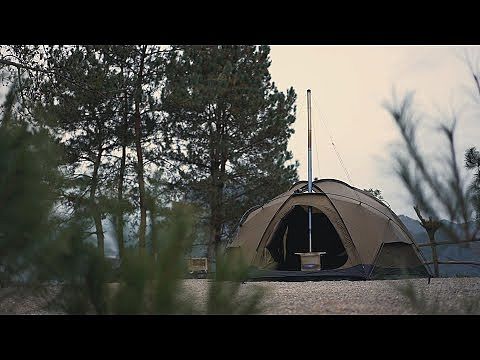 POMOLY Dome X4 | Freestanding Tent Dome Hot Tent Large Round Tent 2-4 Person Family Tent