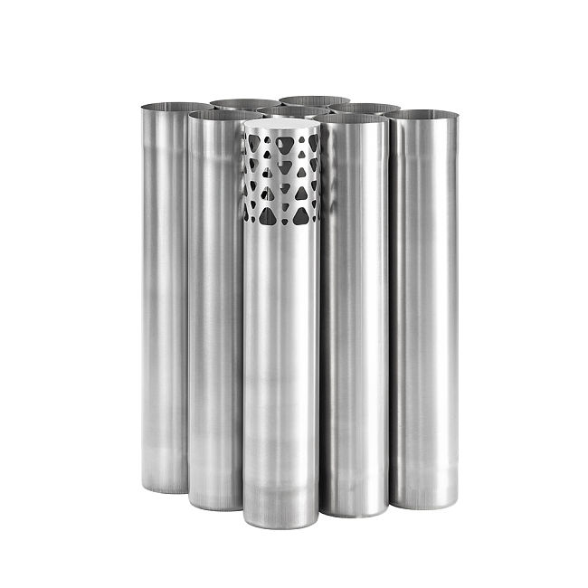 Φ2.76in x 14.17in (Φ7cm x 36cm) Titanium Stove Pipe Set | Detachable Assembled Stove Chimney Non Rolling Solid Section Flue | POMOLY New Arrival