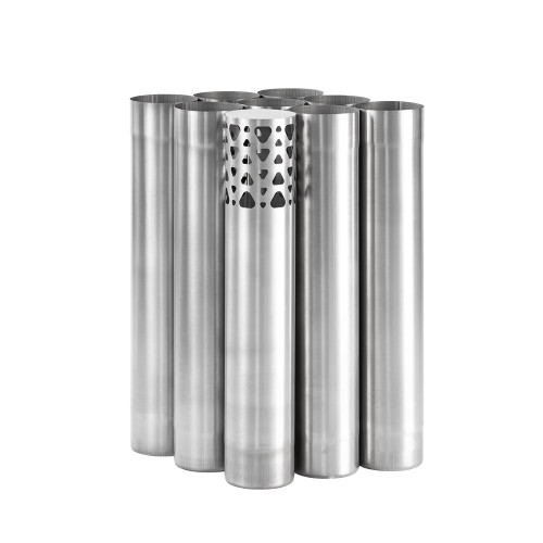 [Pre Order] Φ2.76in x 14.17in (Φ7cm x 36cm) Titanium Stove Pipe Set | Detachable Assembled Stove Chimney Non Rolling Solid Section Flue | POMOLY New Arrival 2023