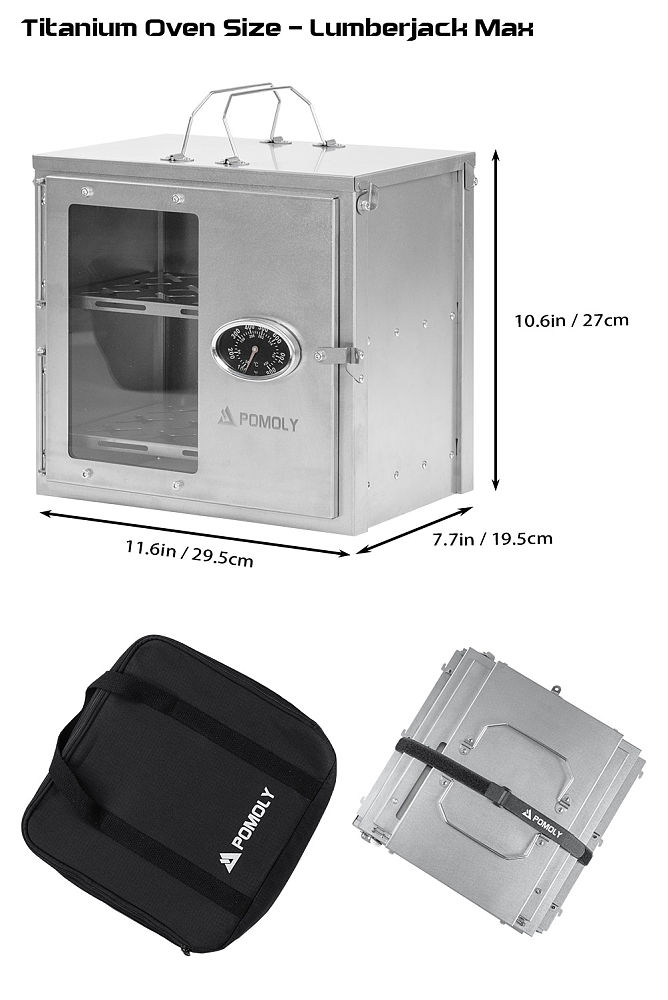 Lumberjack Max | Titanium Wood Stove | Portable Tent Stove | POMOLY New Arrival
