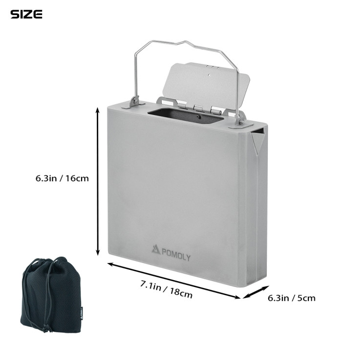 School Bag | Titanium Water Tank for POMOLY Titanium Stove | POMOLY New Arrival 2022