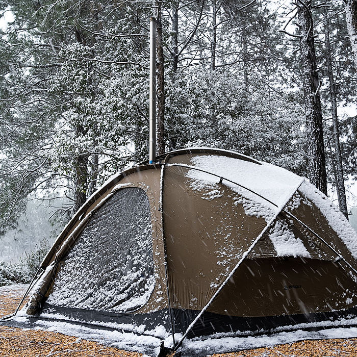 POMOLY Dome X4 | Freestanding Tent Dome Hot Tent Large Round Tent 2-4 Person Family Tent