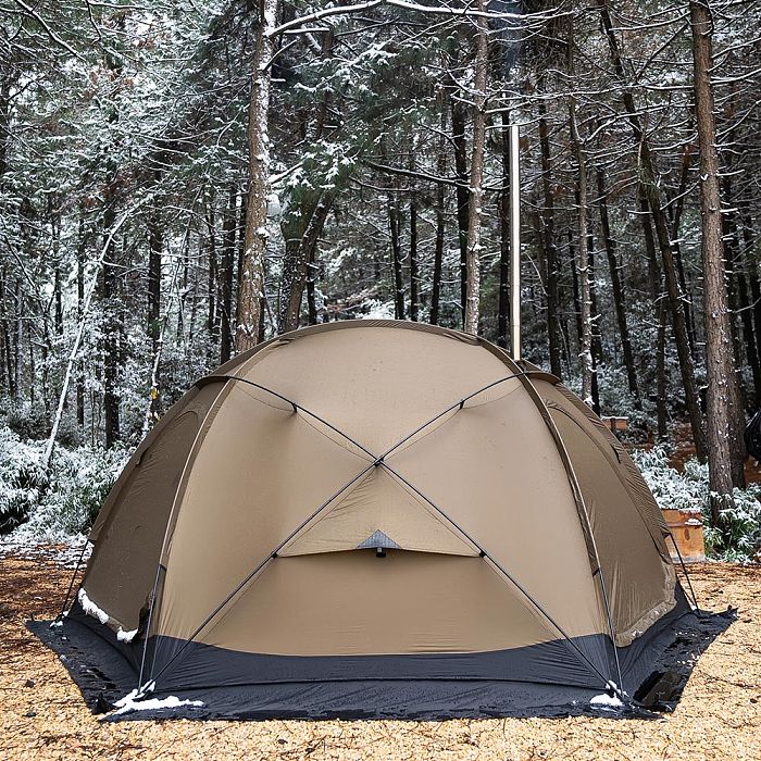 POMOLY Dome X4 | Freestanding Tent Dome Hot Tent Large Round Tent 2-4 Person Family Tent
