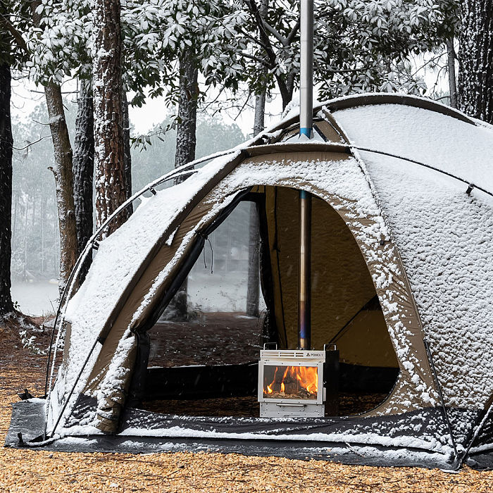 POMOLY Dome X4 | Freestanding Tent Dome Hot Tent Large Round Tent 2-4 Person Family Tent