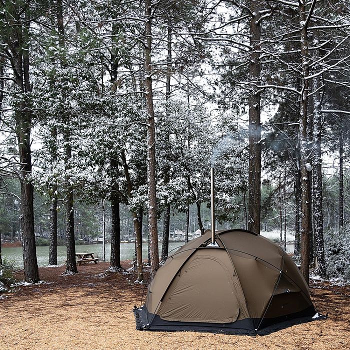 POMOLY Dome X4 | Freestanding Tent Dome Hot Tent Large Round Tent 2-4 Person Family Tent