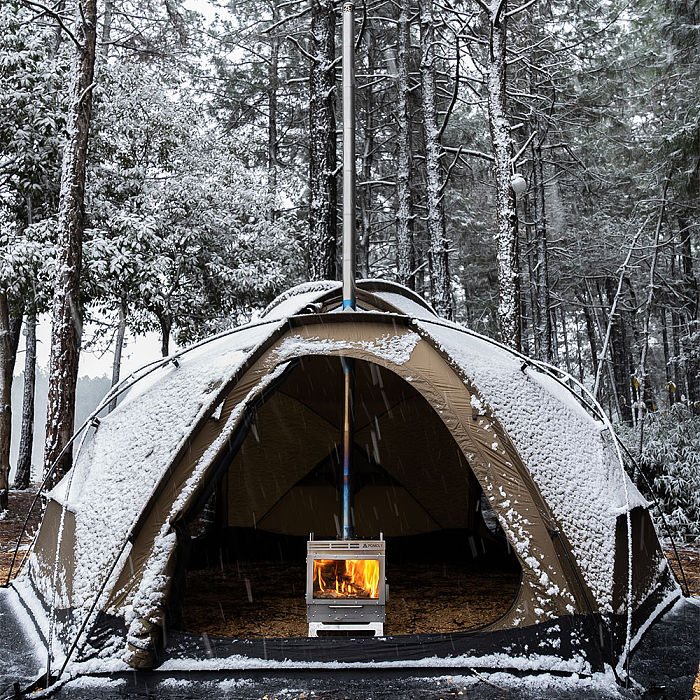 POMOLY Dome X4 | Freestanding Tent Dome Hot Tent Large Round Tent 2-4 Person Family Tent