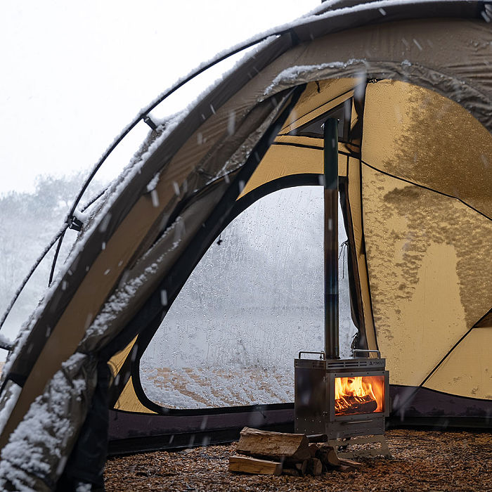 POMOLY Dome X4 | Freestanding Tent Dome Hot Tent Large Round Tent 2-4 Person Family Tent
