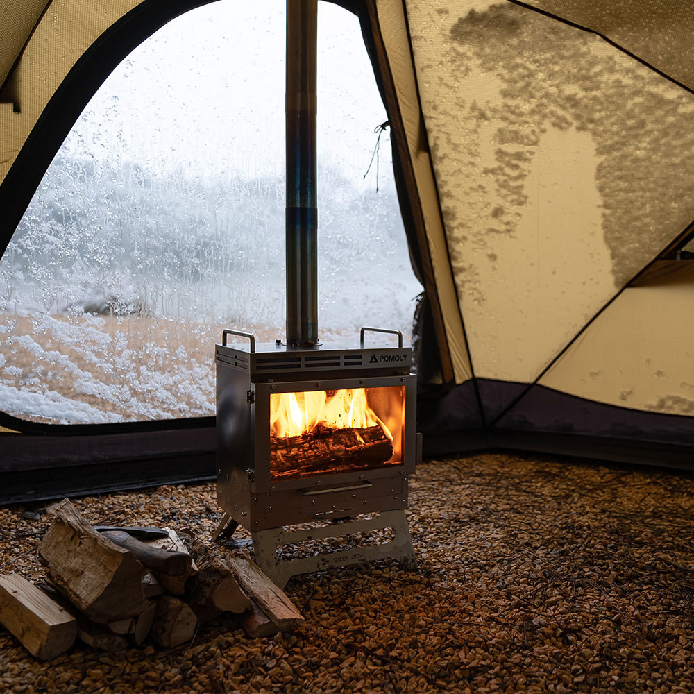 Dweller Ti Tent Wood Stove Outdoor Fireplace for Hot Tent Camping