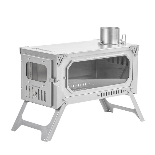 T-Brick 2.0 | Portable Titanium Wood Stove for Hot Tent Camping | POMOLY New Arrival