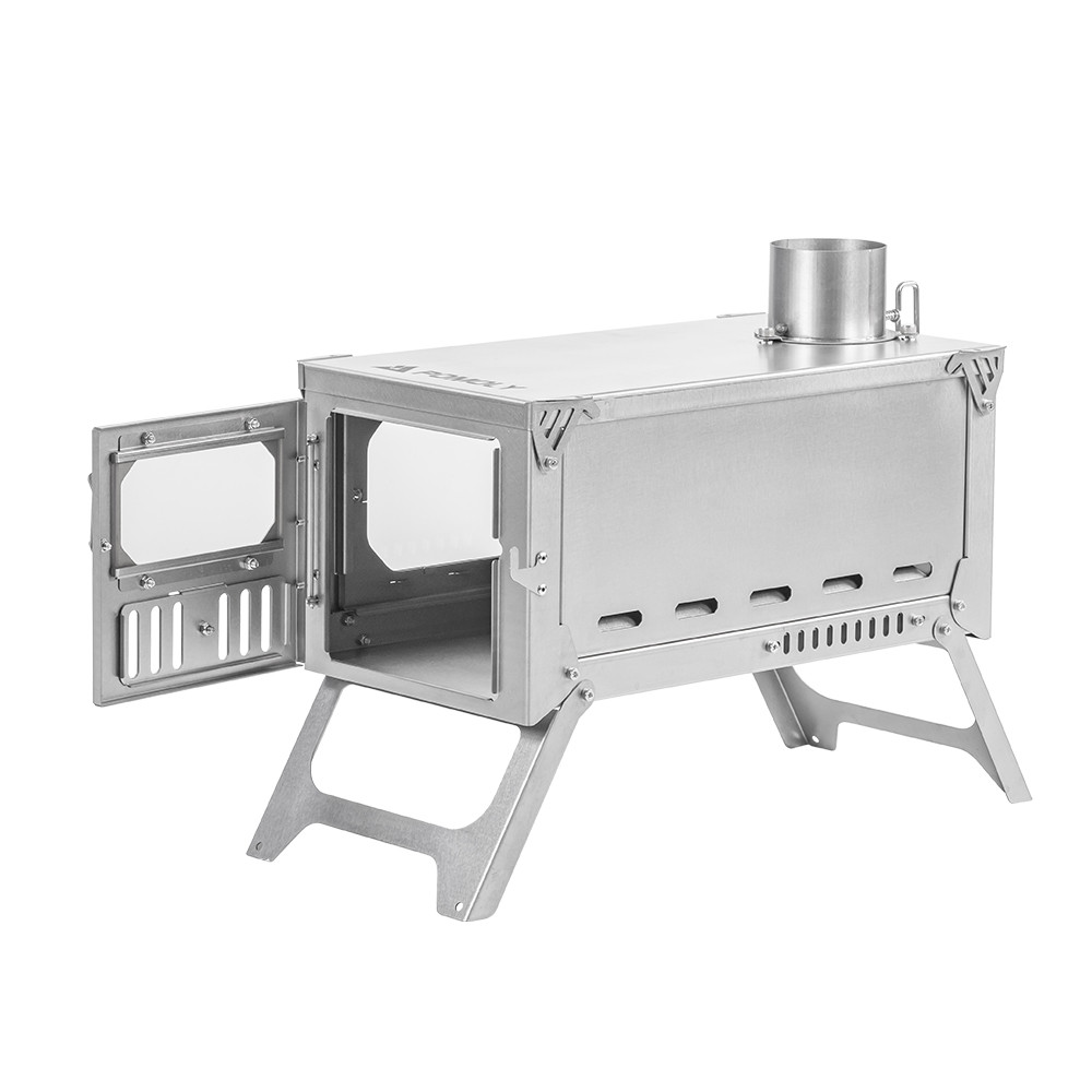 TBrick 2.0 Titanium Stove Fastfold Titanium Tent Wood Stove for Camping