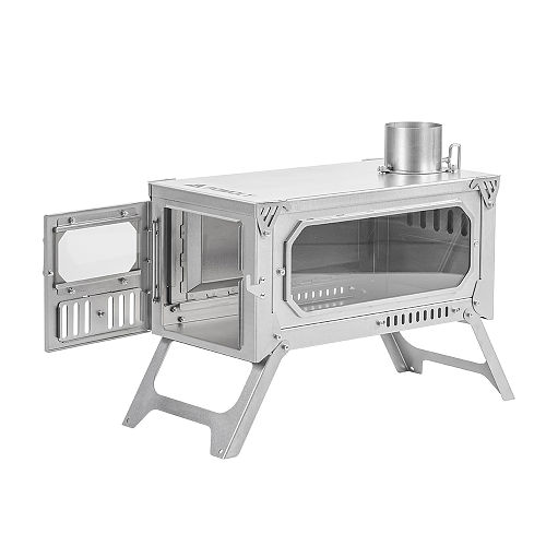 T-Brick 2.0 | Portable Titanium Wood Stove for Hot Tent Camping | POMOLY New Arrival 2025