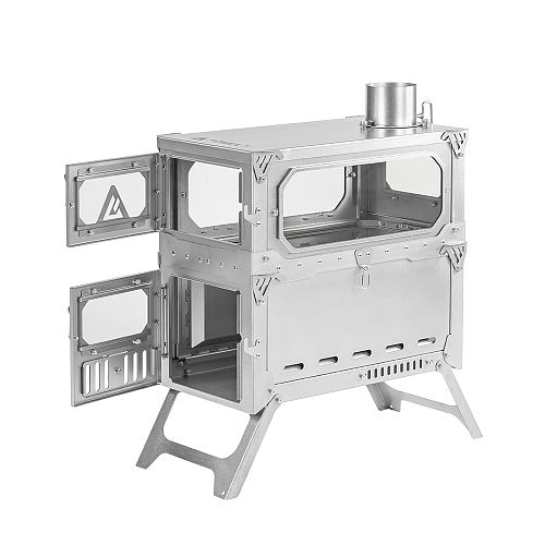 T-Brick 2.0 | Extended Version | Titanium Stove for Multiplayer Hot Tent Camping | POMOLY New Arrival 2025
