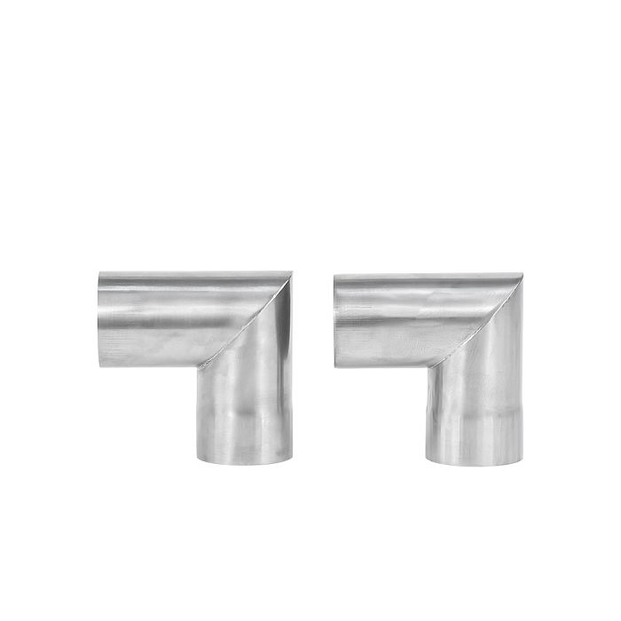 45 / 90 Degree Titanium Chimney Section | Φ2.36in x 2 Sections (Φ6cm) Titanium Stove Pipe for Wood Stove | POMOLY