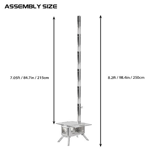 Oroqen Max 3 Wood Stove | Portable Stove for Hot Tent Camping | POMOLY New Arrival