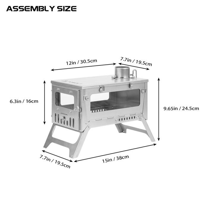 T1 mini 3 | Fastfold Titanium Wood Stove for Solo Camping | POMOLY New Arrival