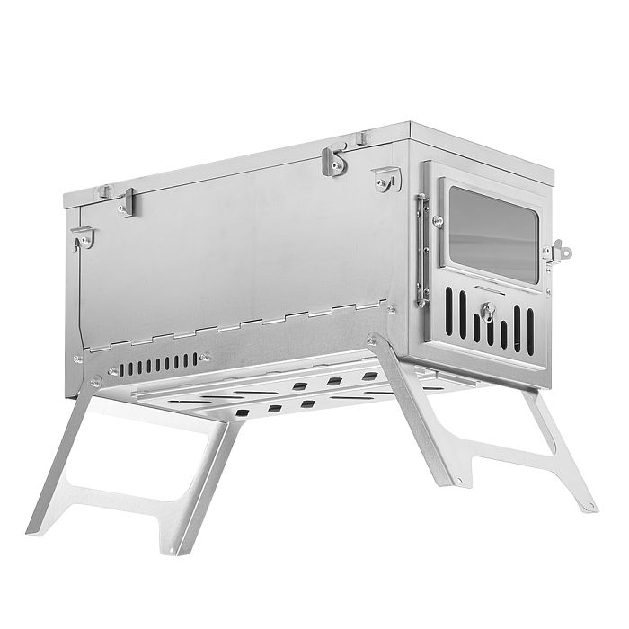 Fastfold Titanium Wood Stove | Pomoly T1 Ultra Portable Titanium 