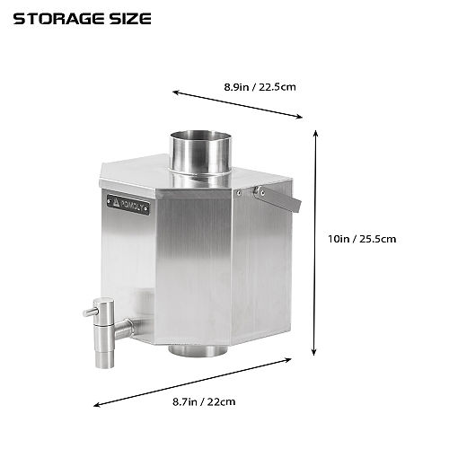 Chimney Water Tank Stovepipe Water Heater - 7cm | POMOLY New Arrival