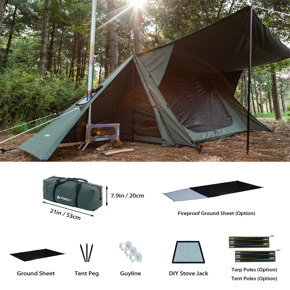 STOVEHUT TC Shelter Chimney Tent | Camping Baker Style