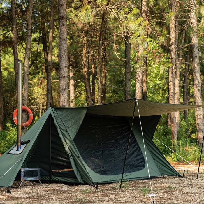 Shelter Tent Duck, Sunforger, 60 W, Pearl Gray Color, Canvas ETC.