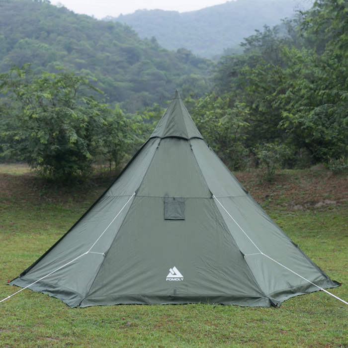 HEX Plus Camping Hot Tent with Wood Stove Jack 2-6 Person