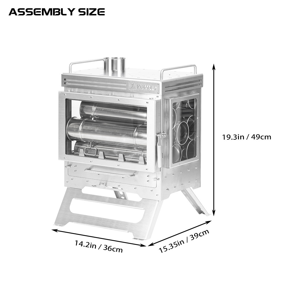 Dweller Max 3 Tent Stove Camping Fireplace for Hot Tent Camping