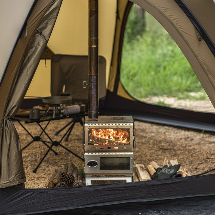 Baker Hot Tent Oven Stove | Portable Oven Tent Wood Stove | POMOLY New Arrival 2024