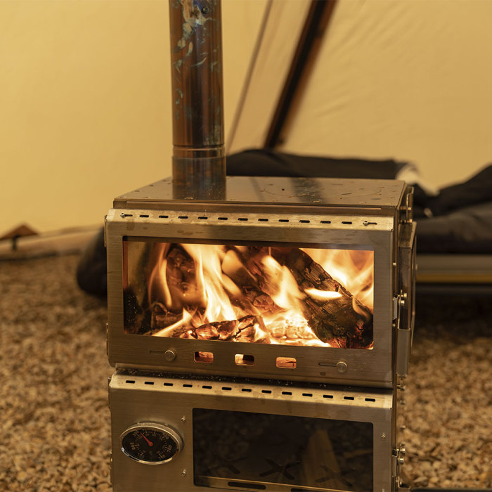 Baker Hot Tent Oven Stove | Portable Oven Tent Wood Stove | POMOLY New Arrival 2024
