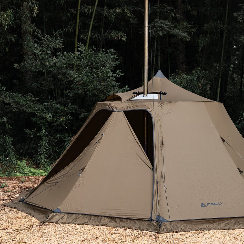 Circle 6 Wood Stove Tent | Camping Hot Tent | POMOLY New Arrival 2023