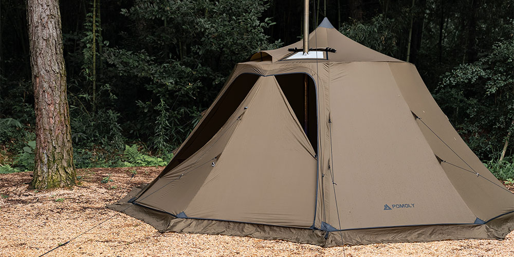 Circle Tent for Camping | POMOLY Circle 6 Hot Tent Bell Tent Circle Tent for Camping | POMOLY Circle 6 Hot Tent Bell Tent