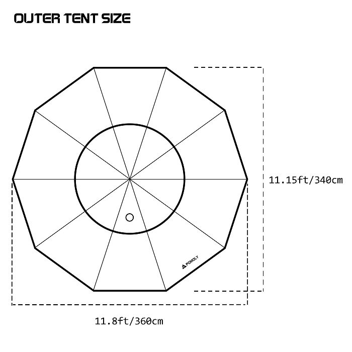 【Autumn Special Offer】Circle 6 | Camping Hot Tent | POMOLY New Arrival 2023