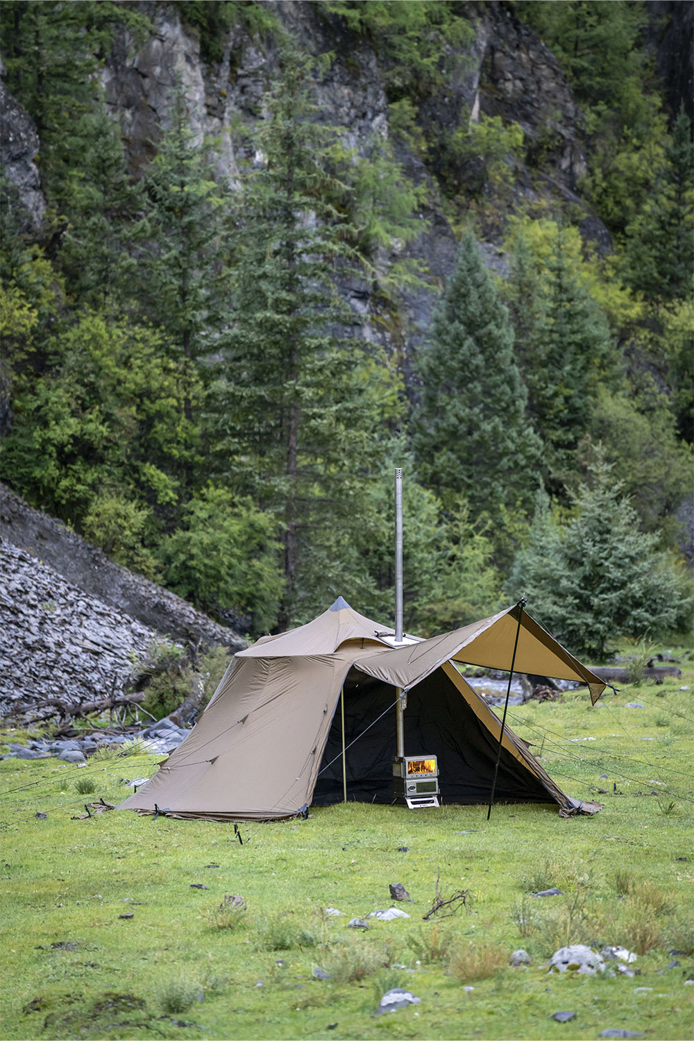 Circle Tent for Camping | POMOLY Circle 6 Hot Tent Bell Tent Circle Tent for Camping | POMOLY Circle 6 Hot Tent Bell Tent