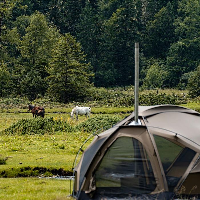 POMOLY Dome X4 Pro | Freestanding Tent Large Round Hot Tent for 2-4 Person
