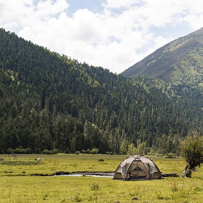 POMOLY Dome X4 Pro | Freestanding Tent Large Round Hot Tent for 2-4 Person