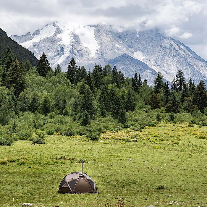 POMOLY Dome X4 Pro | Freestanding Tent Large Round Hot Tent for 2-4 Person