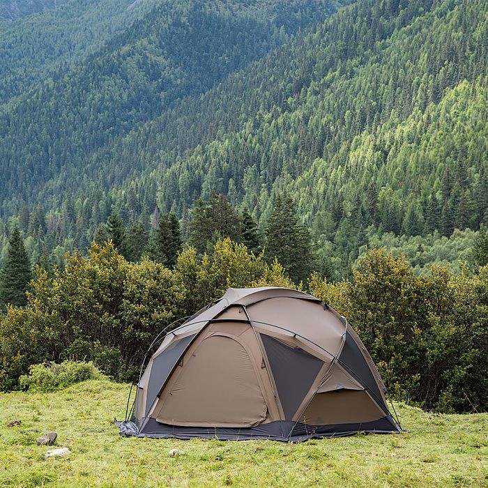 POMOLY Dome X4 Pro | Freestanding Tent Large Round Hot Tent for 2-4 Person