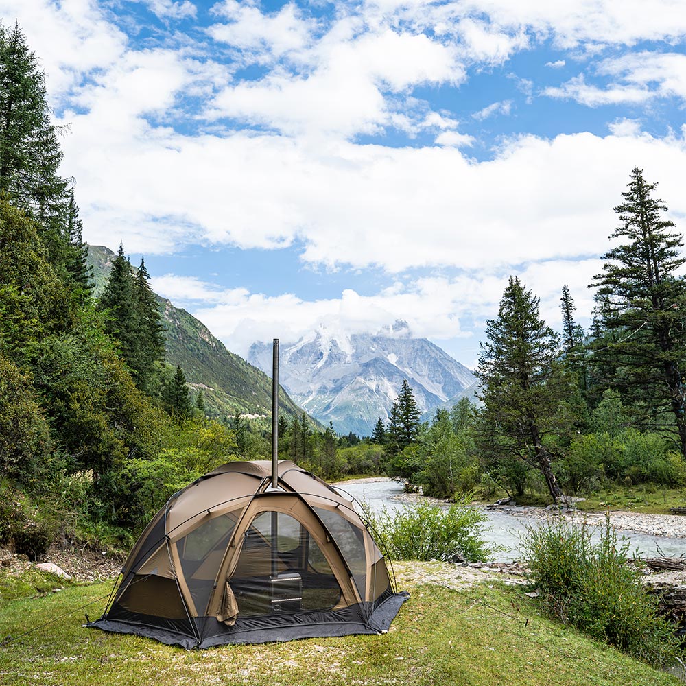 Dome X4 Pro Wood Stove Tent | Camping Hot Tent | POMOLY New