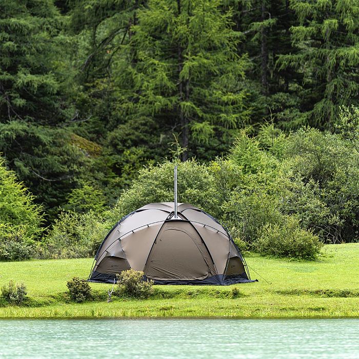 POMOLY Dome X6 | Round Tent Large Freestanding Tent 4-6 Person Family Hot Tent Camping