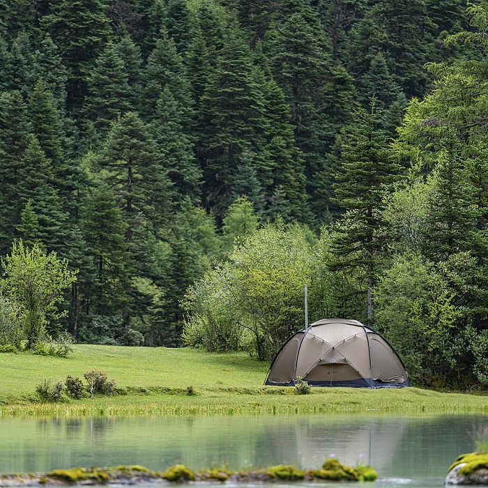 POMOLY Dome X6 | Round Tent Large Freestanding Tent 4-6 Person Family Hot Tent Camping