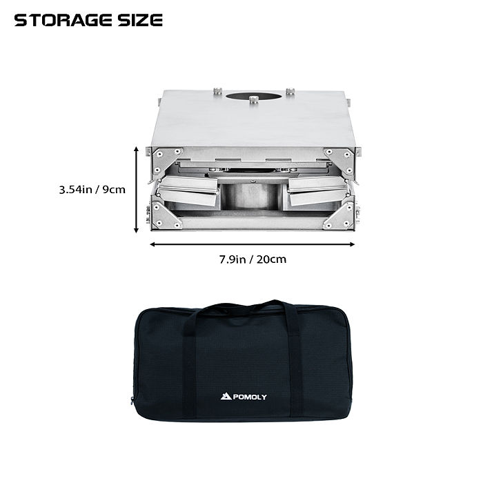 【Pre Order】POMOLY Fold X | Titanium Wood Stove | Fastfold Tent Stove | POMOLY New Arrival 2024