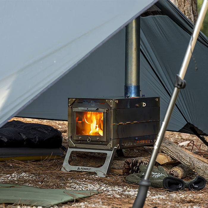 【Pre Order】POMOLY Fold X | Titanium Wood Stove | Fastfold Tent Stove | POMOLY New Arrival 2024