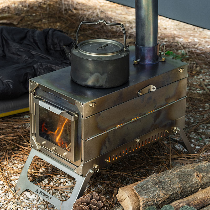 Folding wood stove online