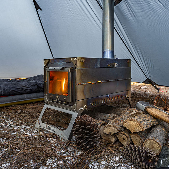 【Pre Order】POMOLY Fold X | Titanium Wood Stove | Fastfold Tent Stove | POMOLY New Arrival 2024