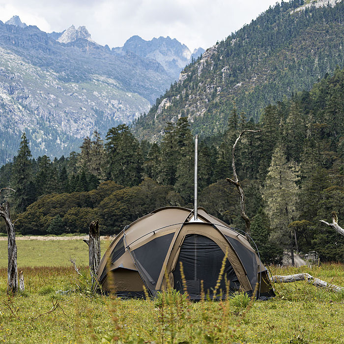 【Pre Order】POMOLY Dome X6 Pro | Camping Round Tent 4-6 Person Large Family Freestanding Hot Tent
