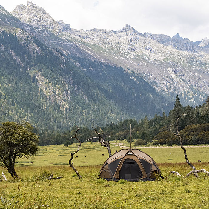 【Pre Order】POMOLY Dome X6 Pro | Camping Round Tent 4-6 Person Large Family Freestanding Hot Tent