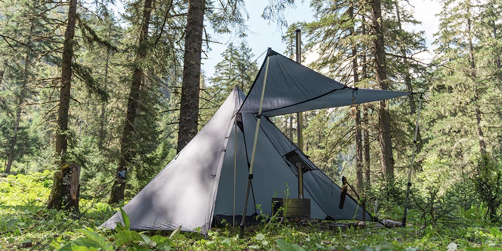 Hussar teepee tent in the forests